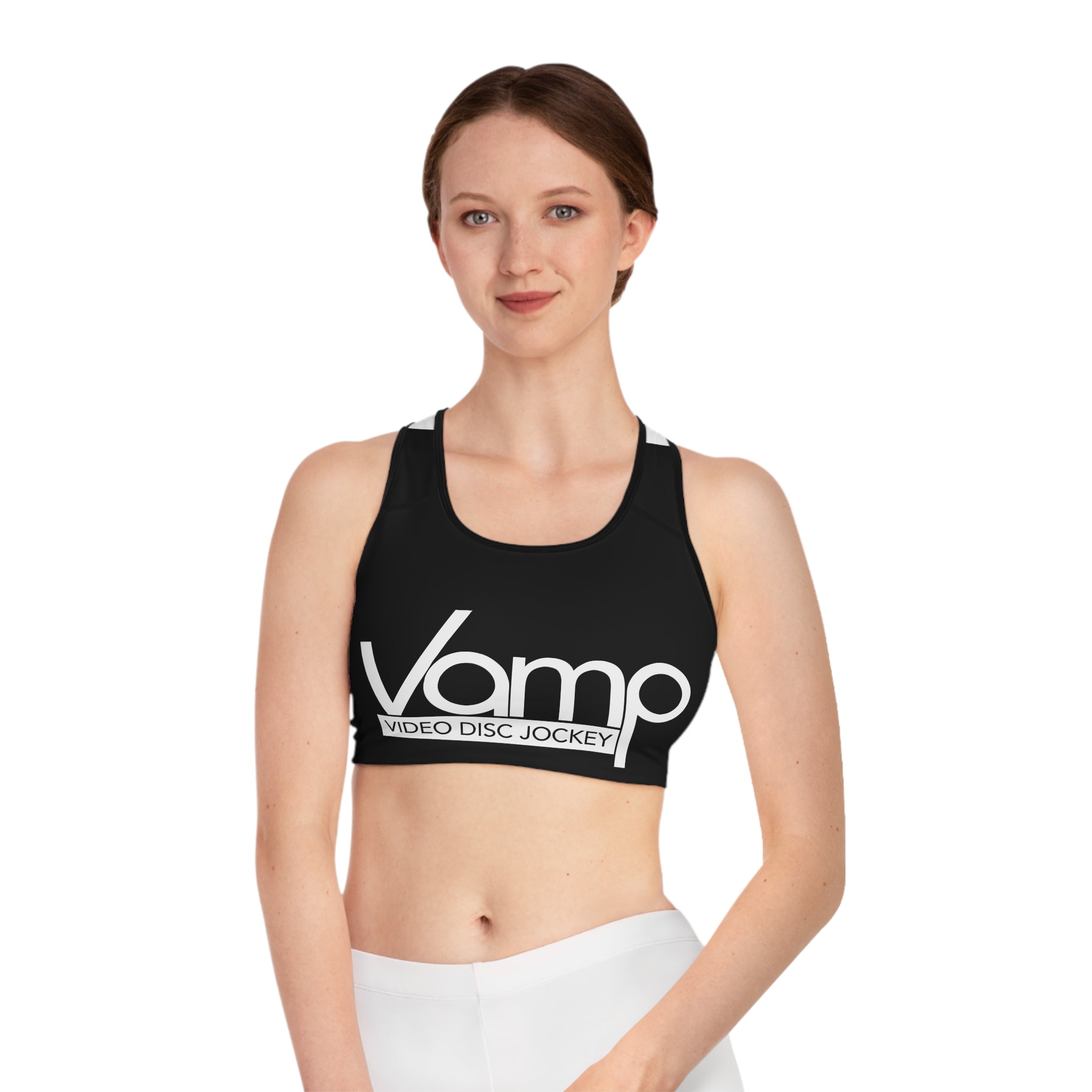 "DJ VAMP" 🎧Signature Sports Bra – Built for the Beat, Styled for the Street